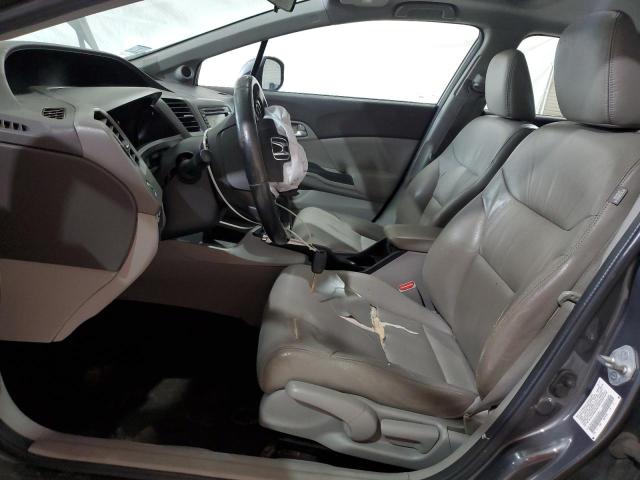 2HGFB2F95CH513803 - 2012 HONDA CIVIC EXL GRAY photo 7