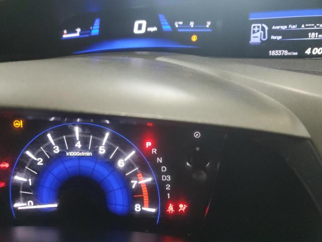 2HGFB2F95CH513803 - 2012 HONDA CIVIC EXL GRAY photo 9