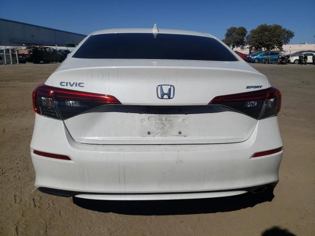 2HGFE2F54NH567889 - 2022 HONDA CIVIC SPORT თეთრი ფოტო 6