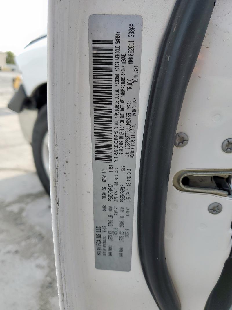 1C6RR6FT7JS340468 - 2018 RAM 1500 ST Ağ foto 13