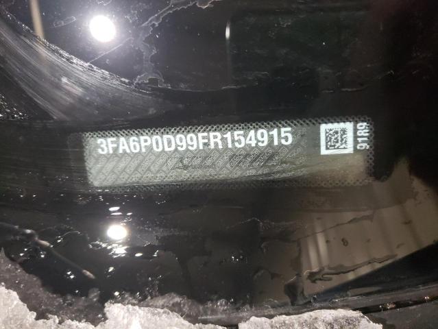 3FA6P0D99FR154915 - 2015 FORD FUSION TITANIUM BLACK photo 12