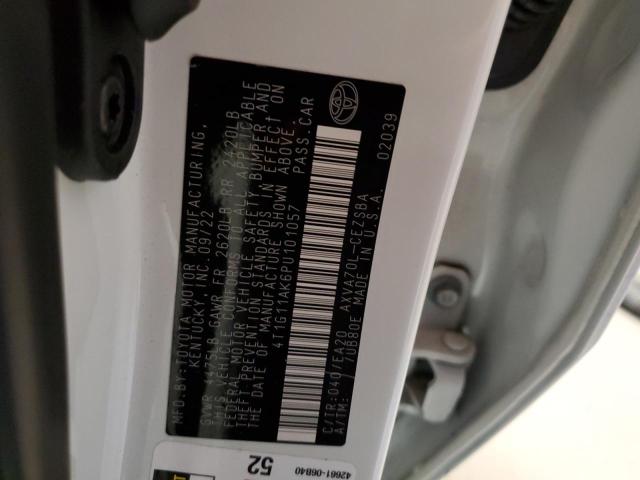 4T1G11AK6PU101057 - 2023 TOYOTA CAMRY SE NIGHT SHADE WHITE photo 13