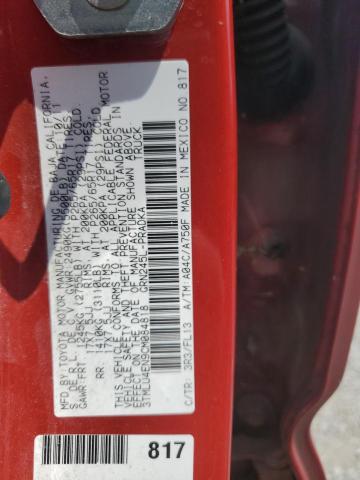 3TMLU4EN9CM084818 - 2012 TOYOTA TACOMA DOUBLE CAB 红色 照片 12