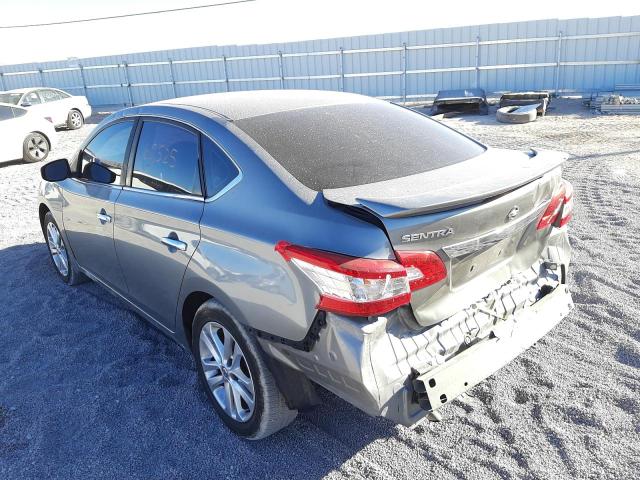 3N1AB7AP9EY294307 - 2014 NISSAN SENTRA S SILVER photo 3