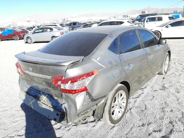 3N1AB7AP9EY294307 - 2014 NISSAN SENTRA S SILVER photo 4