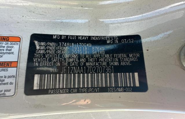 JF1ZNAA17D2707361 - 2013 TOYOTA SCION FR-S 白色 照片 10