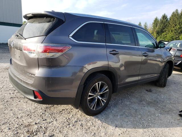 5TDJKRFH8GS278894 - 2016 TOYOTA HIGHLANDER XLE رمادي صورة 3