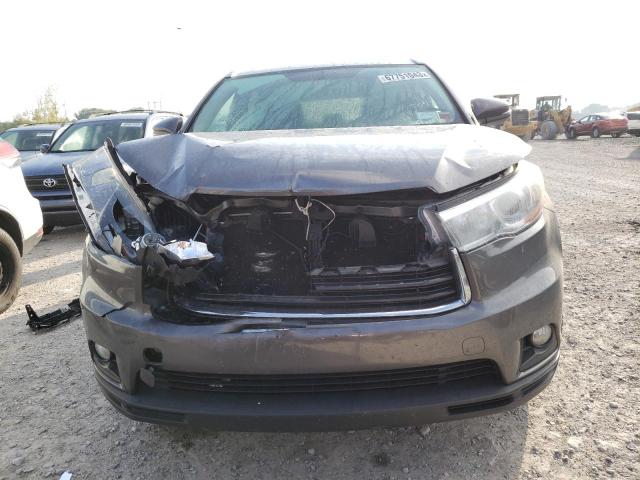 5TDJKRFH8GS278894 - 2016 TOYOTA HIGHLANDER XLE رمادي صورة 5
