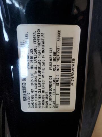 JN1CV6FEXAM354139 - 2010 INFINITI G37 BASE BLACK photo 13