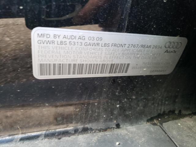 WAUWG74F29N050229 - 2009 AUDI A6 PRESTIGE შავი ფოტო 13