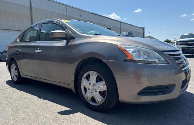 3N1AB7AP2FL682154 - 2015 NISSAN SENTRA S BROWN photo 1