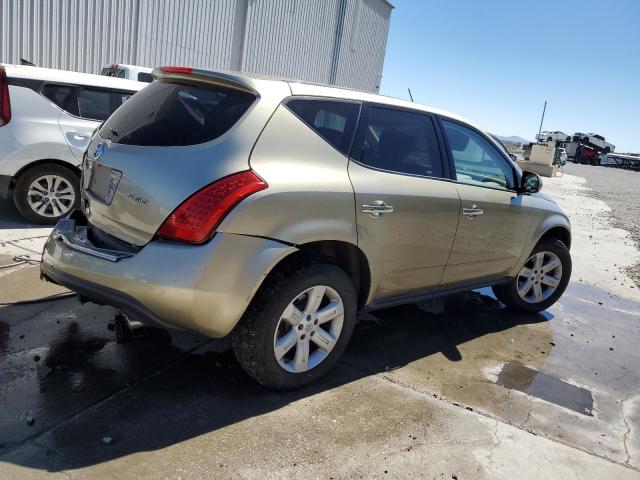 JN8AZ08W86W519343 - 2006 NISSAN MURANO SL GOLD photo 3