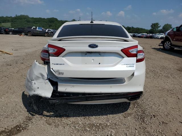 3FA6P0K9XDR309424 - 2013 FORD FUSION TITANIUM 白色 照片 6