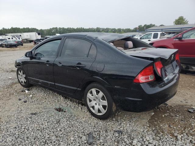 2HGFA16578H301647 - 2008 HONDA CIVIC LX BLACK photo 2