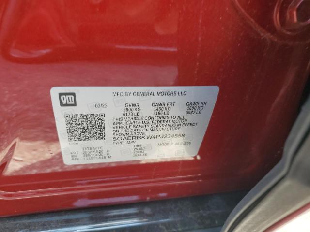 5GAERBKW4PJ234558 - 2023 BUICK ENCLAVE ESSENCE Rot Foto 12