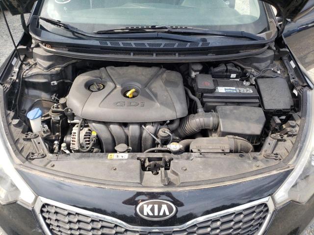 KNAFX4A87E5054842 - 2014 KIA FORTE EX BLACK photo 11