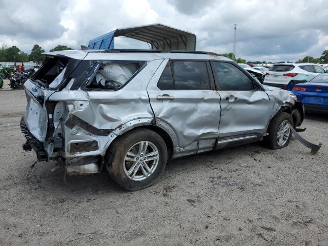1FMSK7DH4MGB86257 - 2021 FORD EXPLORER XLT SILVER photo 3