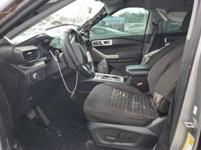 1FMSK7DH4MGB86257 - 2021 FORD EXPLORER XLT SILVER photo 7