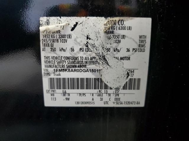 1FM5K8AR0DGA15019 - 2013 FORD EXPLORER POLICE INTERCEPTOR Çift renkli fotoğraf 14