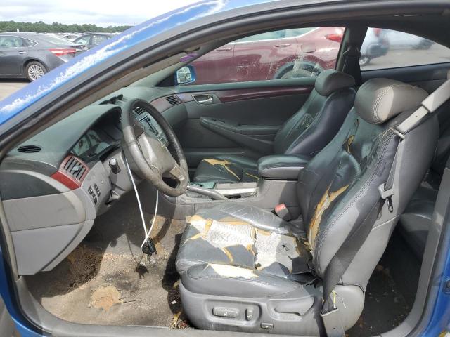 4T1CA30P74U007630 - 2004 TOYOTA CAMRY SOLA SE BLUE photo 7