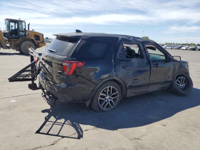1FM5K8GT9GGD03547 - 2016 FORD EXPLORER SPORT Սև լուսանկար 3