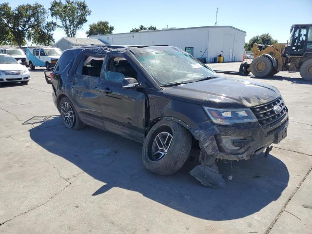 1FM5K8GT9GGD03547 - 2016 FORD EXPLORER SPORT Սև լուսանկար 4