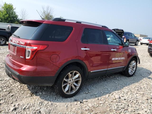 1FM5K8D85EGA02626 - 2014 FORD EXPLORER XLT Rojo foto 3