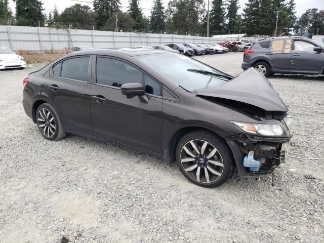 2HGFB2F99EH523527 - 2014 HONDA CIVIC EXL BROWN photo 4