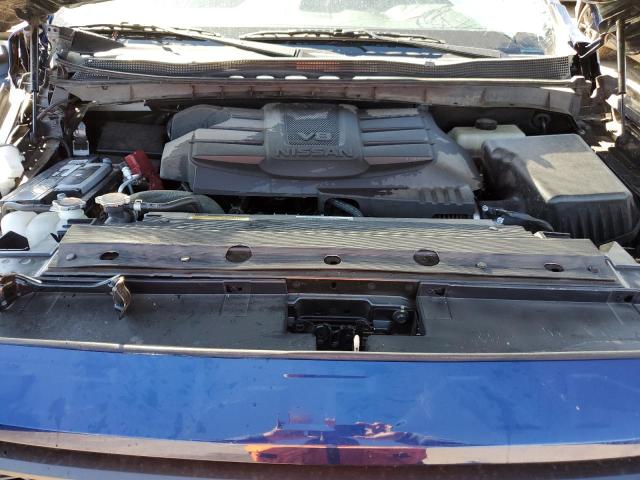 1N6AA1EE6PN101050 - 2023 NISSAN TITAN S BLUE photo 11