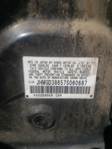 JHMGD38657S060687 - 2007 HONDA FIT S 黑色 照片 13