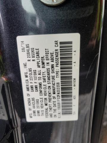 19UUB1F52FA003359 - 2015 ACURA TLX TECH GRAY photo 12