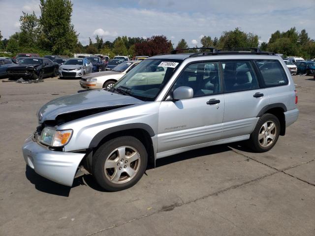 JF1SF65622H709613 - 2002 SUBARU FORESTER S SILVER photo 1