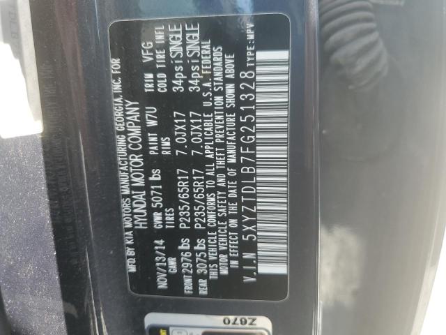 5XYZTDLB7FG251328 - 2015 HYUNDAI SANTA FE SPORT BLUE photo 13