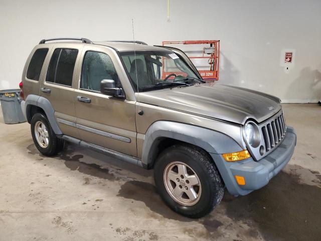 1J4GL48K35W507198 - 2005 JEEP LIBERTY SPORT TAN photo 4
