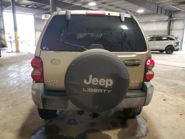 1J4GL48K35W507198 - 2005 JEEP LIBERTY SPORT TAN photo 6