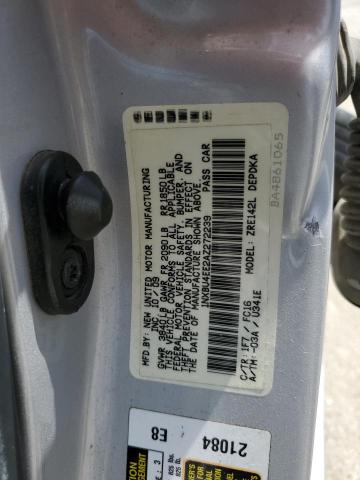 1NXBU4EE2AZ272239 - 2010 TOYOTA COROLLA BASE 银色 照片 12