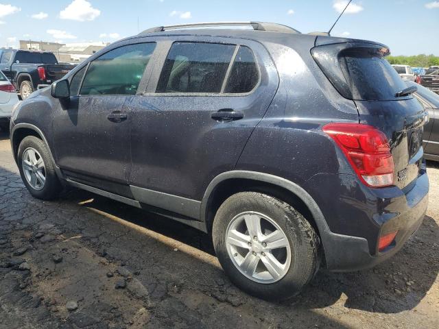 KL7CJLSB9MB339566 - 2021 CHEVROLET TRAX 1LT BLUE photo 2