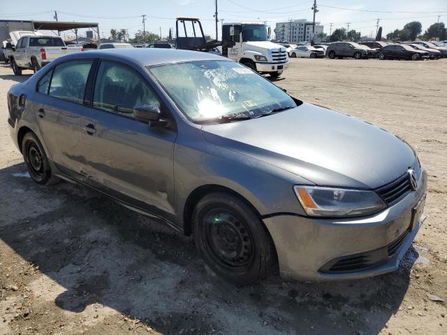 3VW2K7AJ7EM334613 - 2014 VOLKSWAGEN JETTA BASE GRAY photo 4