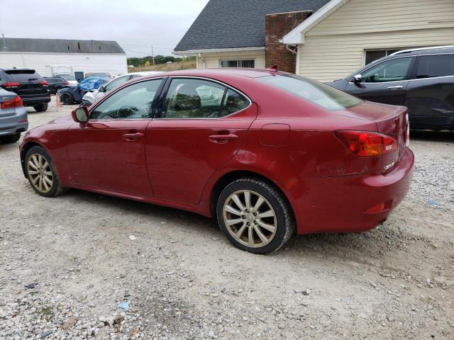 JTHCK262485024987 - 2008 LEXUS IS 250 RED photo 2