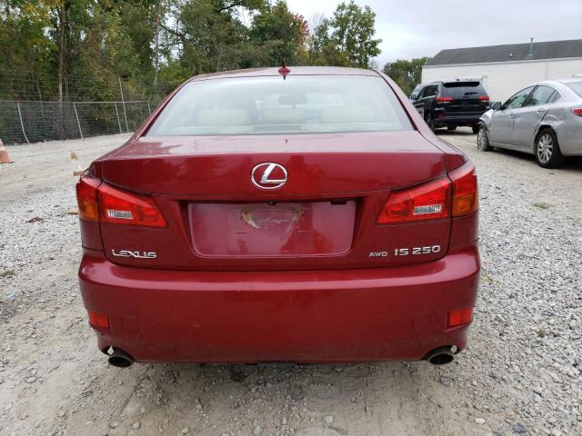 JTHCK262485024987 - 2008 LEXUS IS 250 RED photo 6