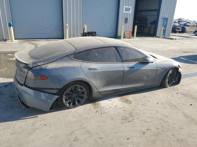 5YJSA1H1XEFP40396 - 2014 TESLA MODEL S رمادي صورة 3