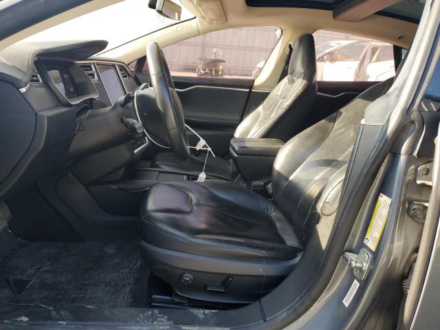 5YJSA1H1XEFP40396 - 2014 TESLA MODEL S رمادي صورة 7