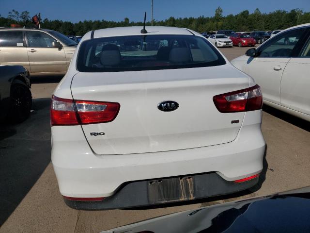 KNADM4A39G6559007 - 2016 KIA RIO EX LX WHITE photo 6