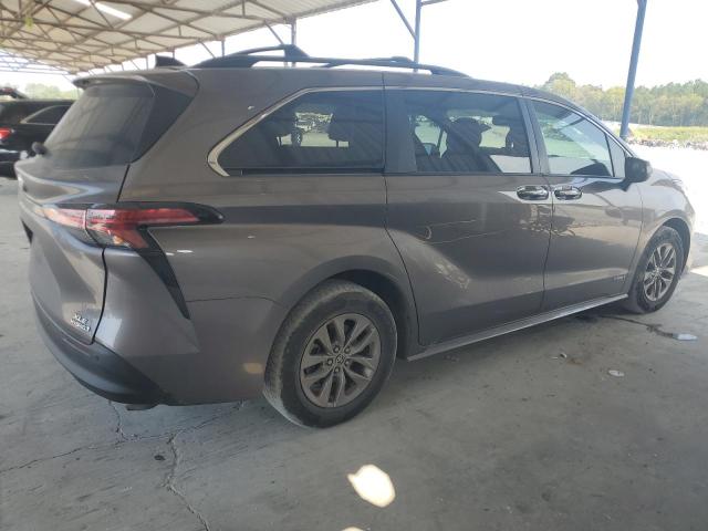 5TDJRKEC7MS068565 - 2021 TOYOTA SIENNA XLE GRAY photo 3