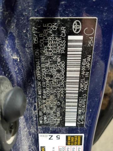 JTDKARFUXH3046580 - 2017 TOYOTA PRIUS 蓝色 照片 13