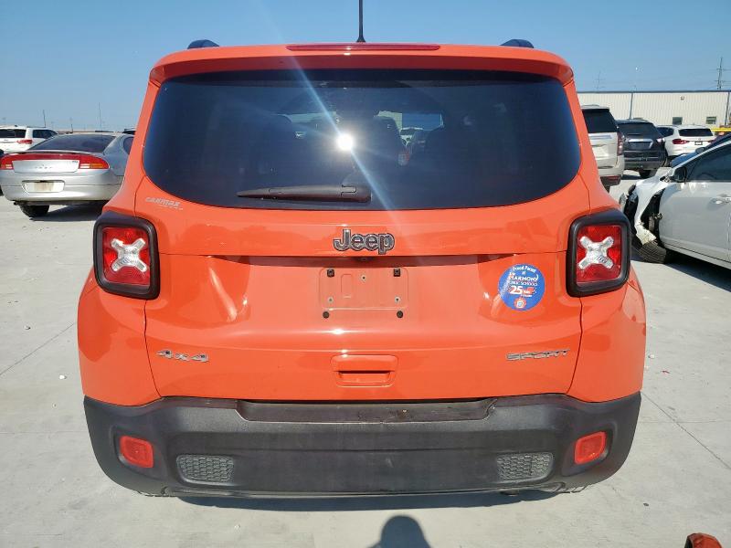 ZACCJBAB0JPJ36885 - 2018 JEEP RENEGADE SPORT برتقالي صورة 6