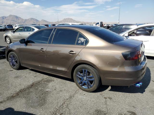 3VW2K7AJ0EM331424 - 2014 VOLKSWAGEN JETTA BASE BROWN photo 2