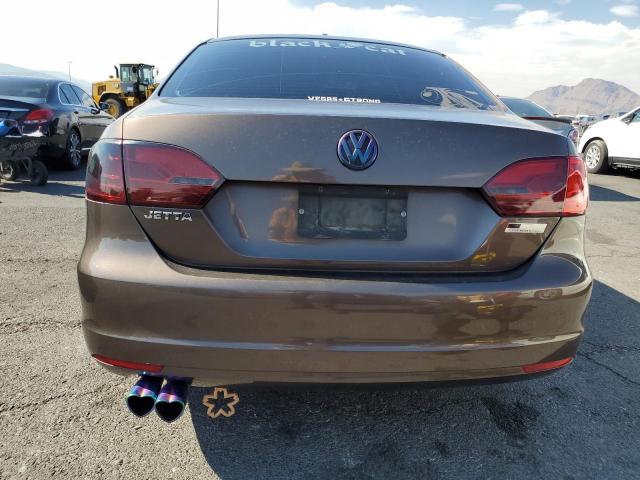3VW2K7AJ0EM331424 - 2014 VOLKSWAGEN JETTA BASE BROWN photo 6