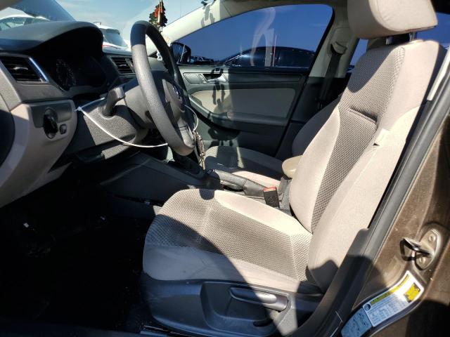3VW2K7AJ0EM331424 - 2014 VOLKSWAGEN JETTA BASE BROWN photo 7