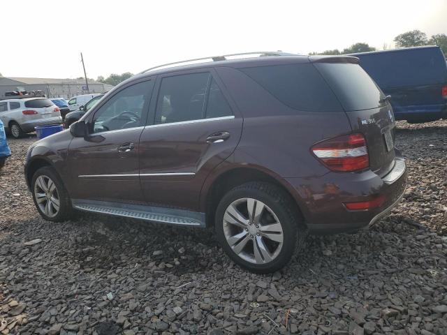 4JGBB8GB0AA556518 - 2010 MERCEDES-BENZ ML 350 4MATIC BURGUNDY photo 2